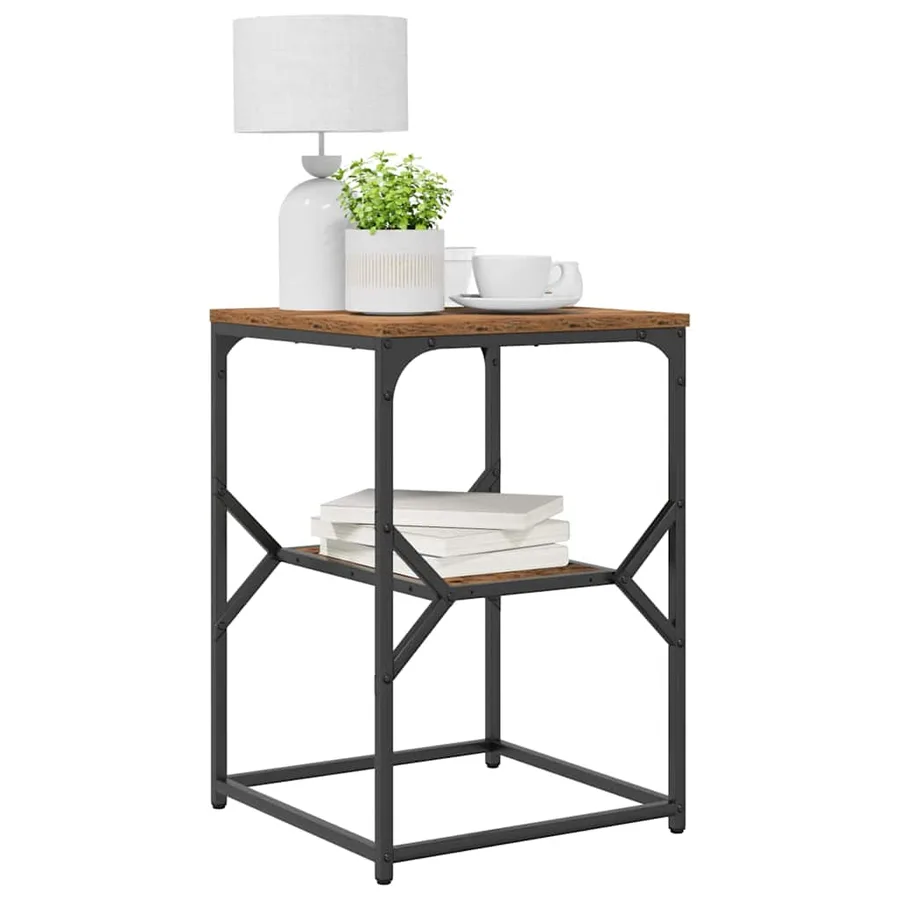 Table d'appoint Bois Ancien 41 x 40 x 60 cm - 3