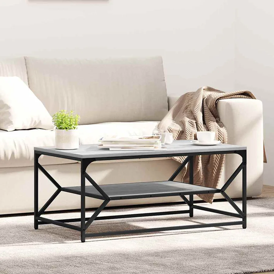 Table basse Gris Sonoma 90 x 50 x 40 cm