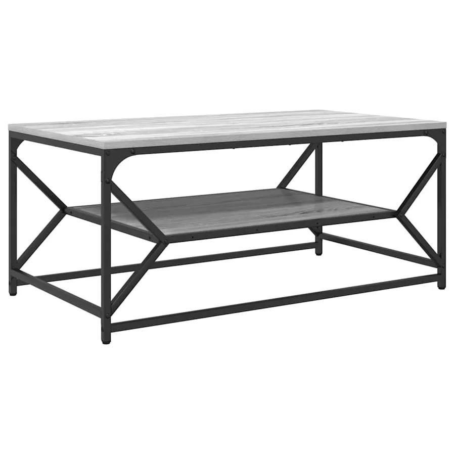 Table basse Gris Sonoma 90 x 50 x 40 cm - 2