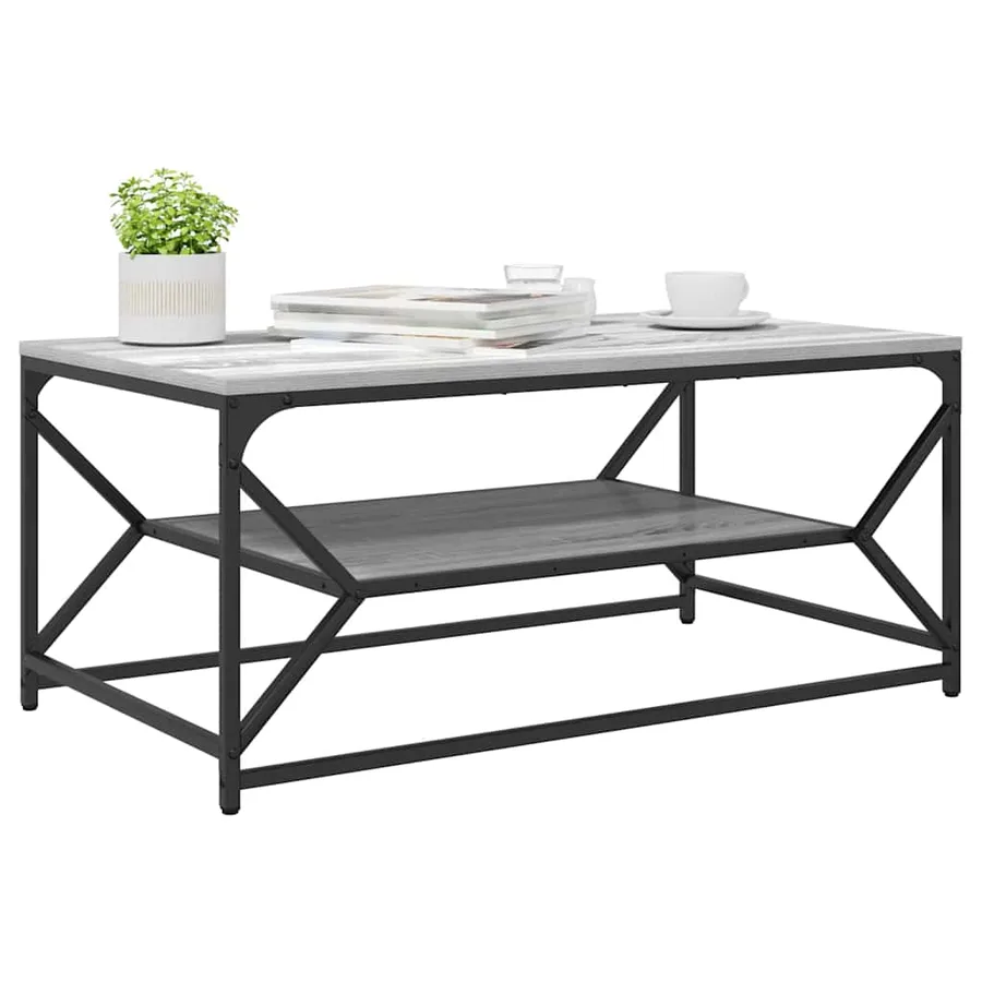 Table basse Gris Sonoma 90 x 50 x 40 cm - 3