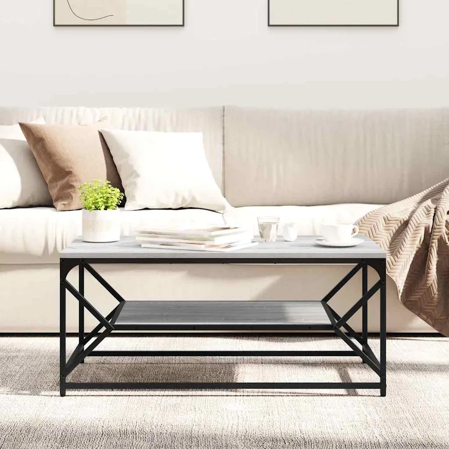 Table basse Gris Sonoma 90 x 50 x 40 cm - 4