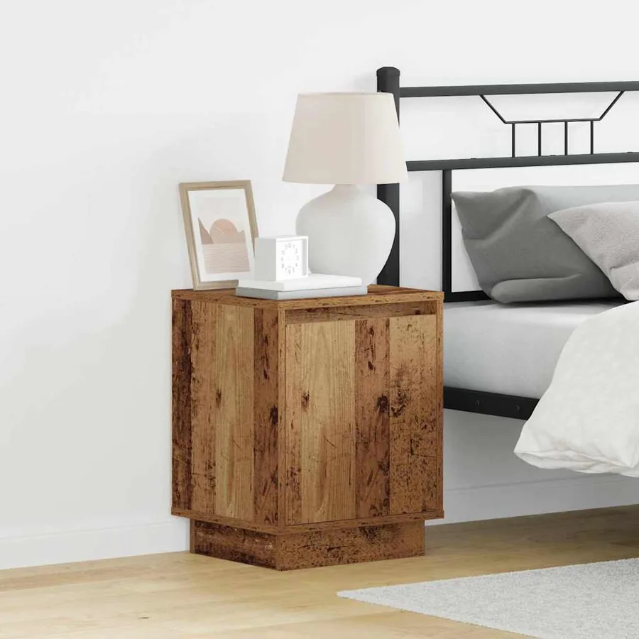 Cabinet de chevet 2 pcs Bois ancien 39 x 34,5 x 50 cm