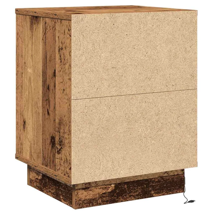 Cabinet de chevet 2 pcs Bois ancien 39 x 34,5 x 50 cm - 10
