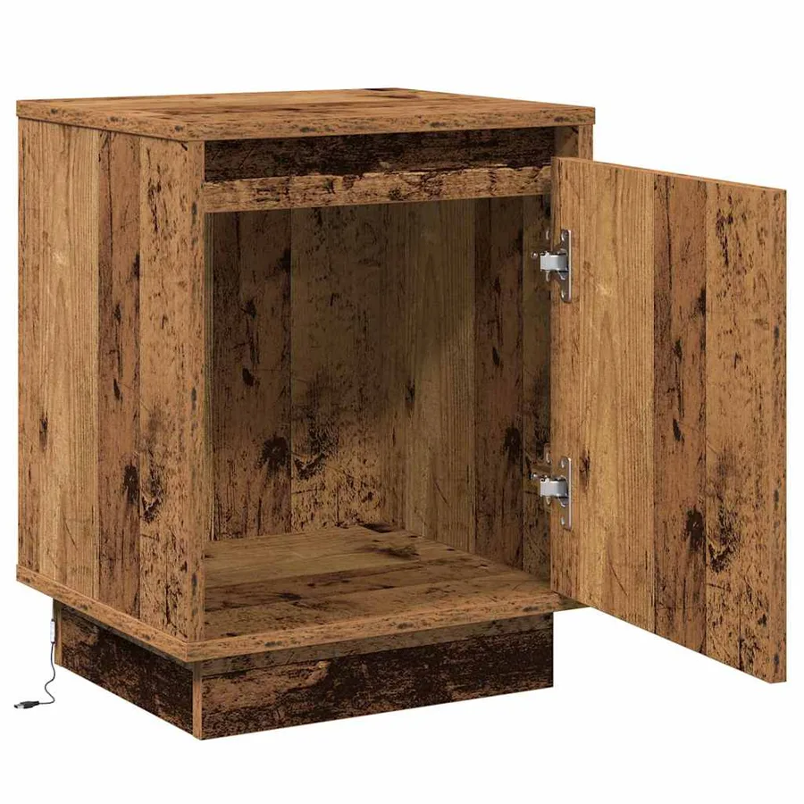 Cabinet de chevet 2 pcs Bois ancien 39 x 34,5 x 50 cm - 6