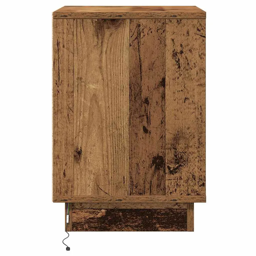 Cabinet de chevet 2 pcs Bois ancien 39 x 34,5 x 50 cm - 9