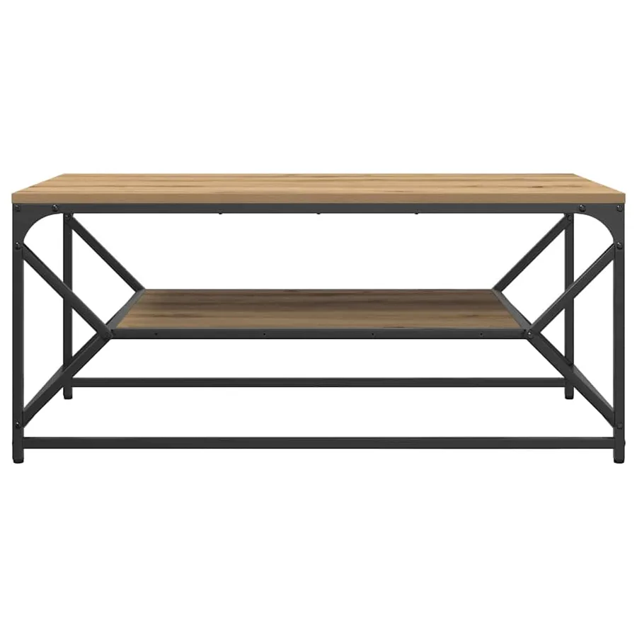 Table basse Chêne artisanal 90 x 50 x 40 cm - 5