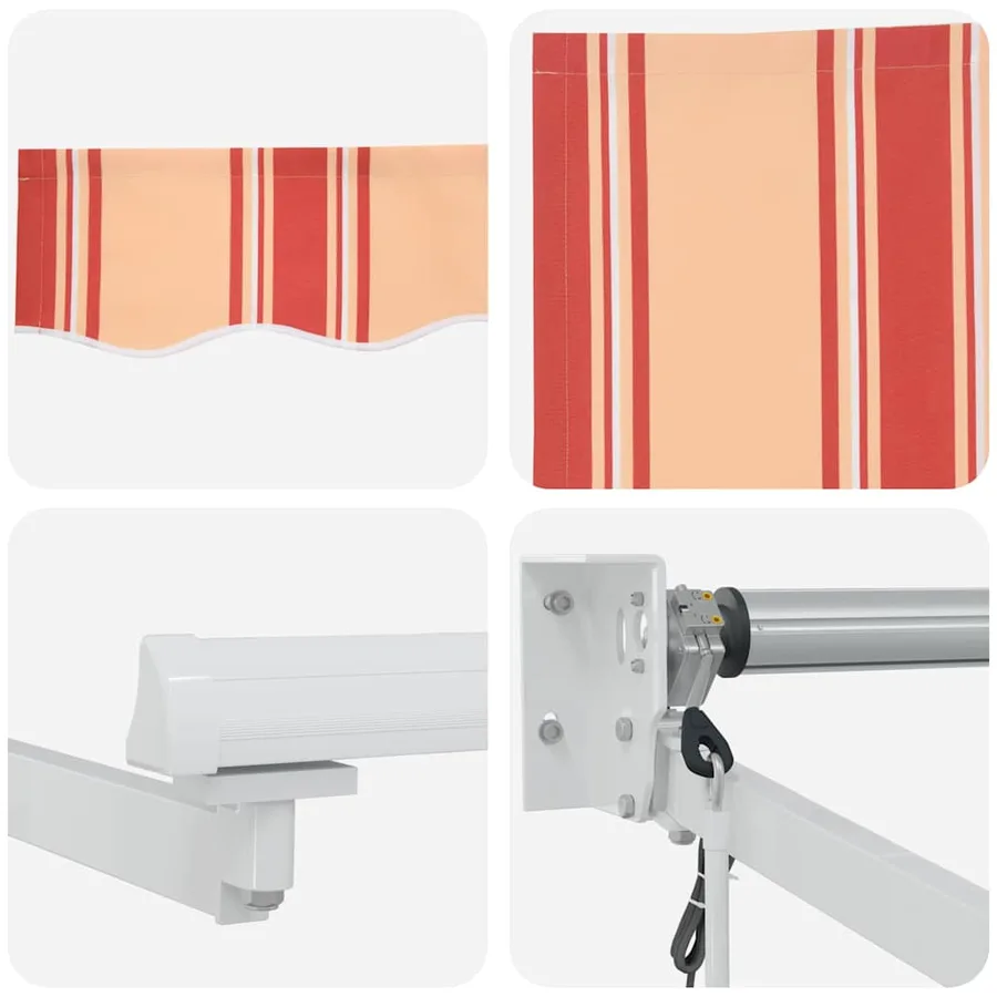 Auvent rétractable Jaune et Orange 300 x 250 cm - 7