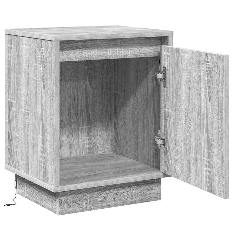 Cabinet de chevet 2 pcs Gris 39 x 34,5 x 50 cm - 6