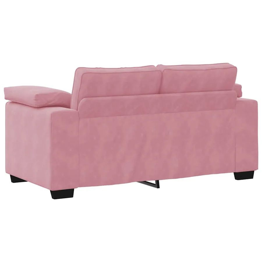 Ensemble de canapés 3 pcs avec coussins Rose Velours - 8