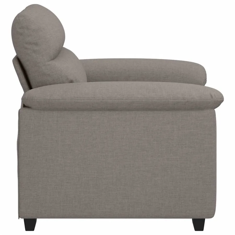 Canapé-fauteuil taupe 100x81x84 cm en tissu - 5