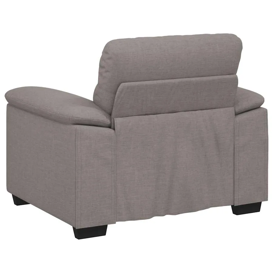 Canapé-fauteuil taupe 100x81x84 cm en tissu - 6