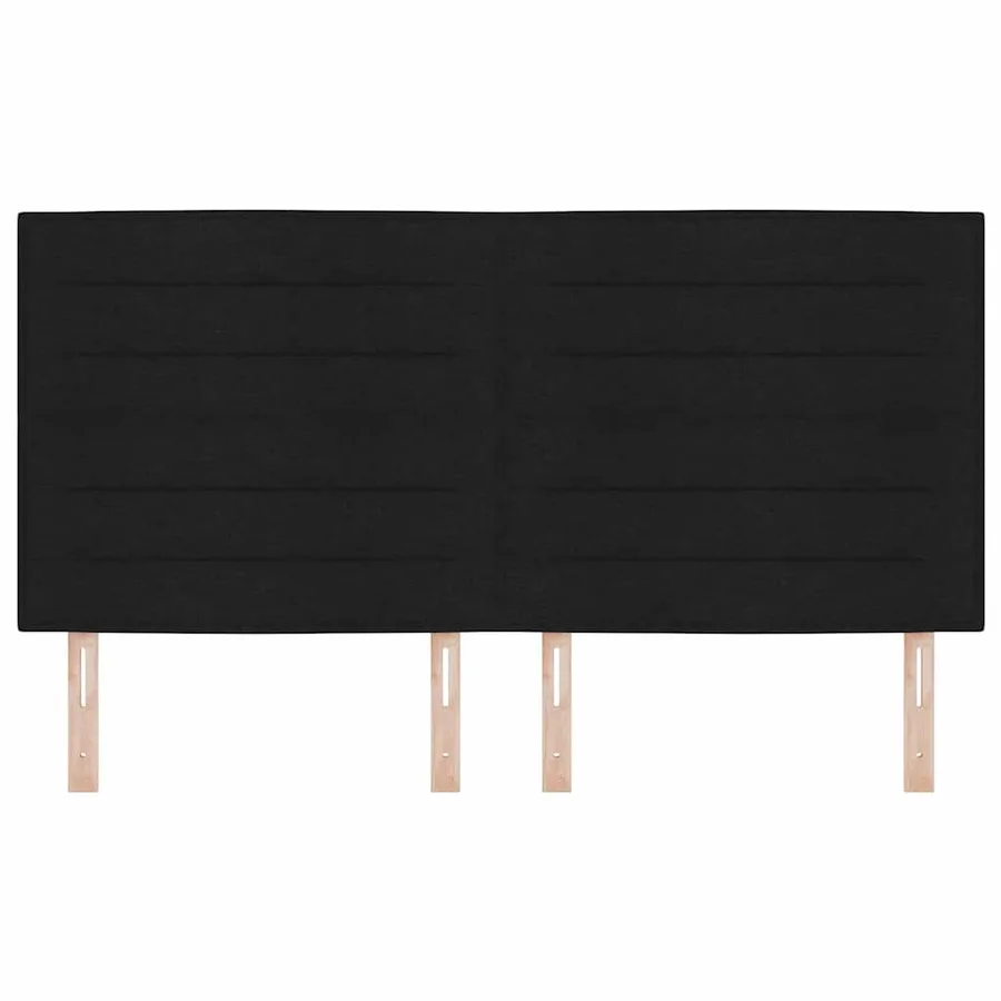 Tête de lit LED avec bandes LED Noir 180 cm tissu - 5