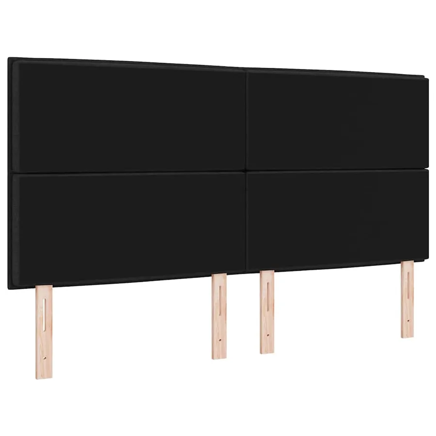 Tête de lit LED avec bandes LED Noir 180 cm tissu - 7
