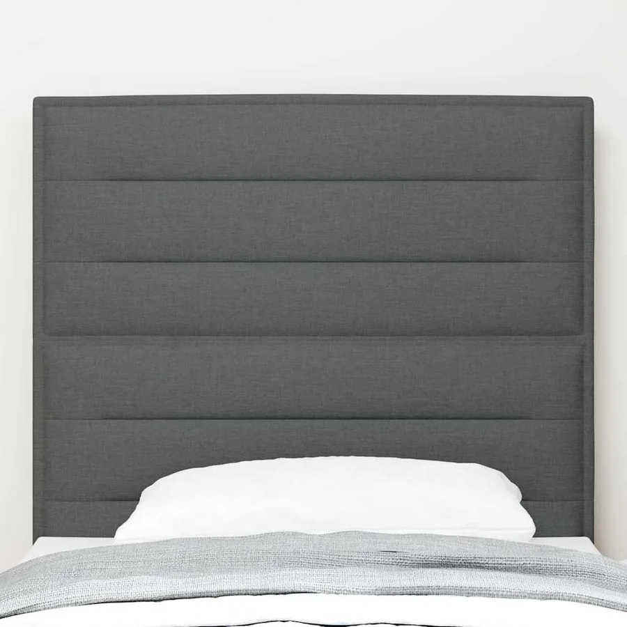 Tête de lit Gris foncé 90 cm tissu - 3