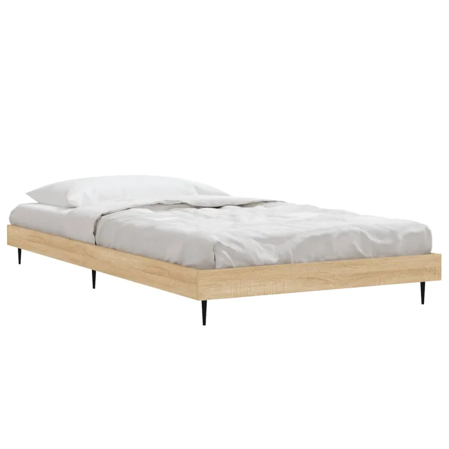 Cadre de lit sans matelas chêne sonoma 100x200 cm - 3