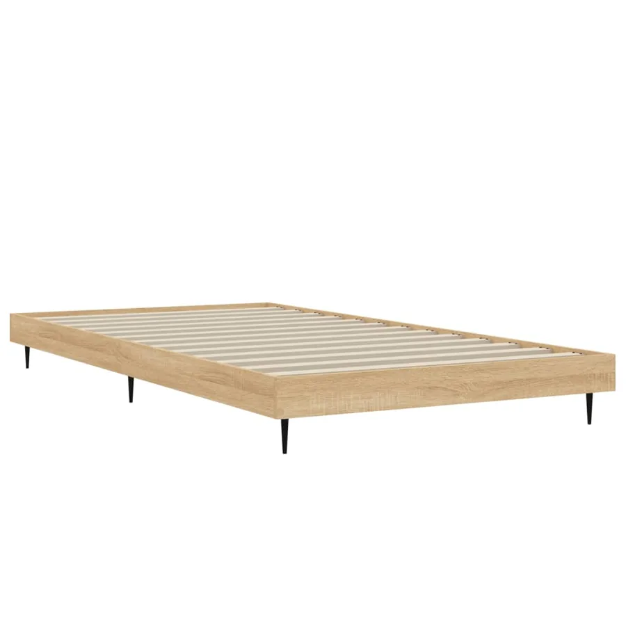 Cadre de lit sans matelas chêne sonoma 100x200 cm - 5