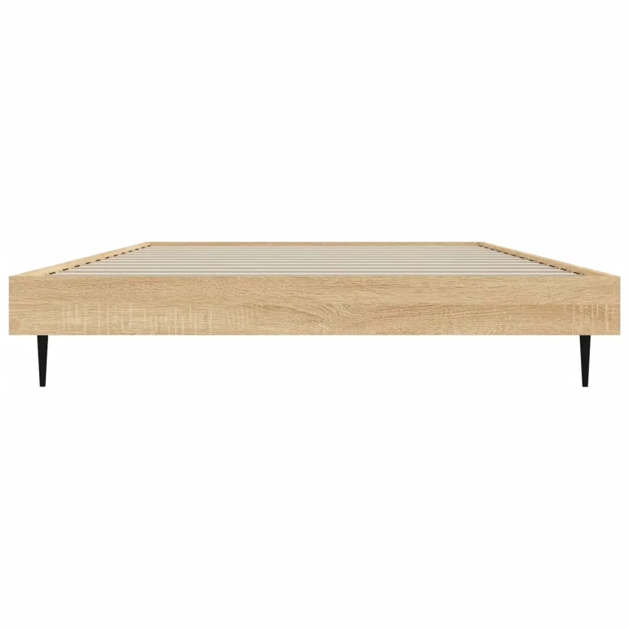 Cadre de lit sans matelas chêne sonoma 100x200 cm - 6