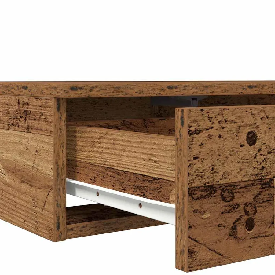 Tiroirs de lit avec tiroir Bois ancien 150 x 36,5 x 16,5 cm - 9