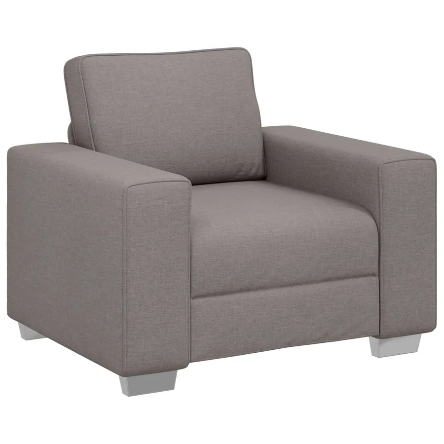 Fauteuil Taupe 100 cm tissu - 2