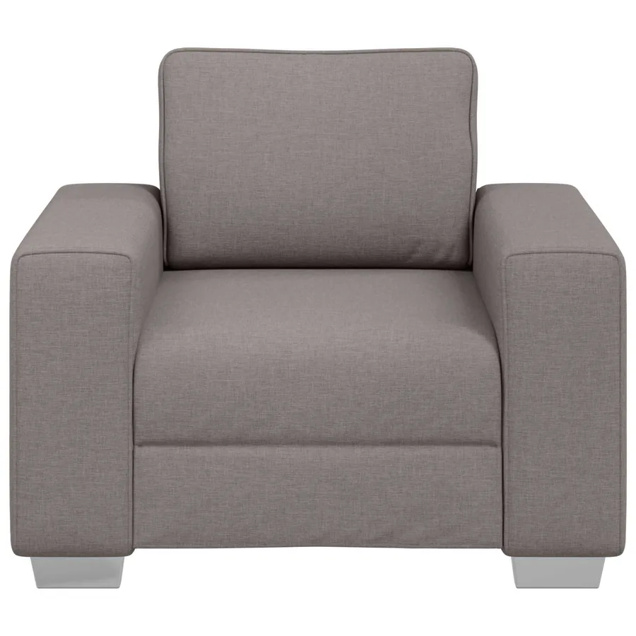 Fauteuil Taupe 100 cm tissu - 3