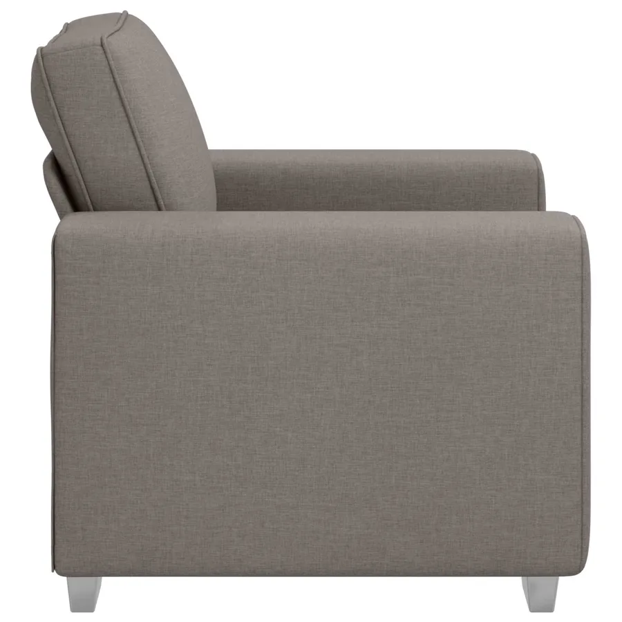 Fauteuil Taupe 100 cm tissu - 4