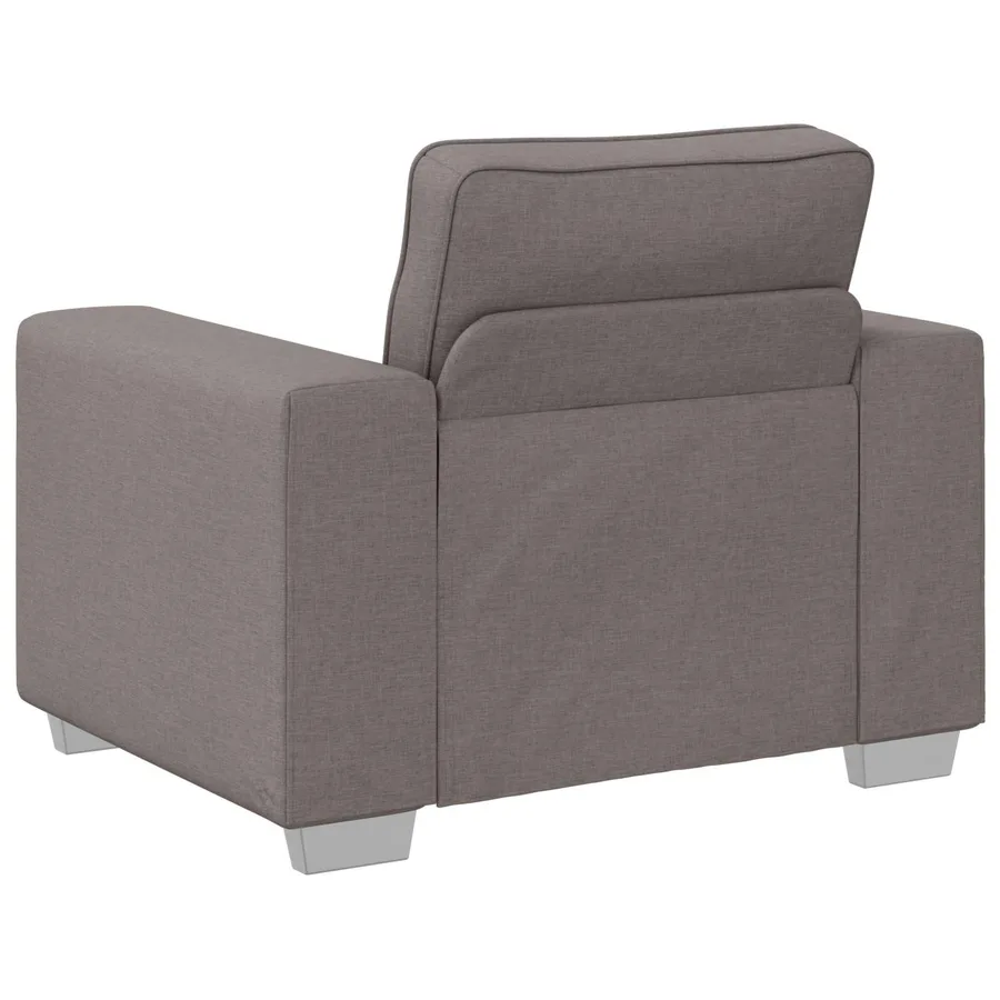 Fauteuil Taupe 100 cm tissu - 5