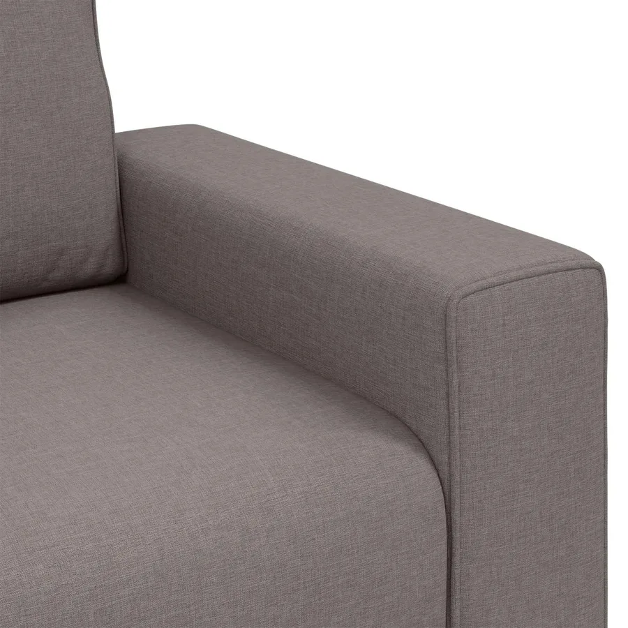 Fauteuil Taupe 100 cm tissu - 6