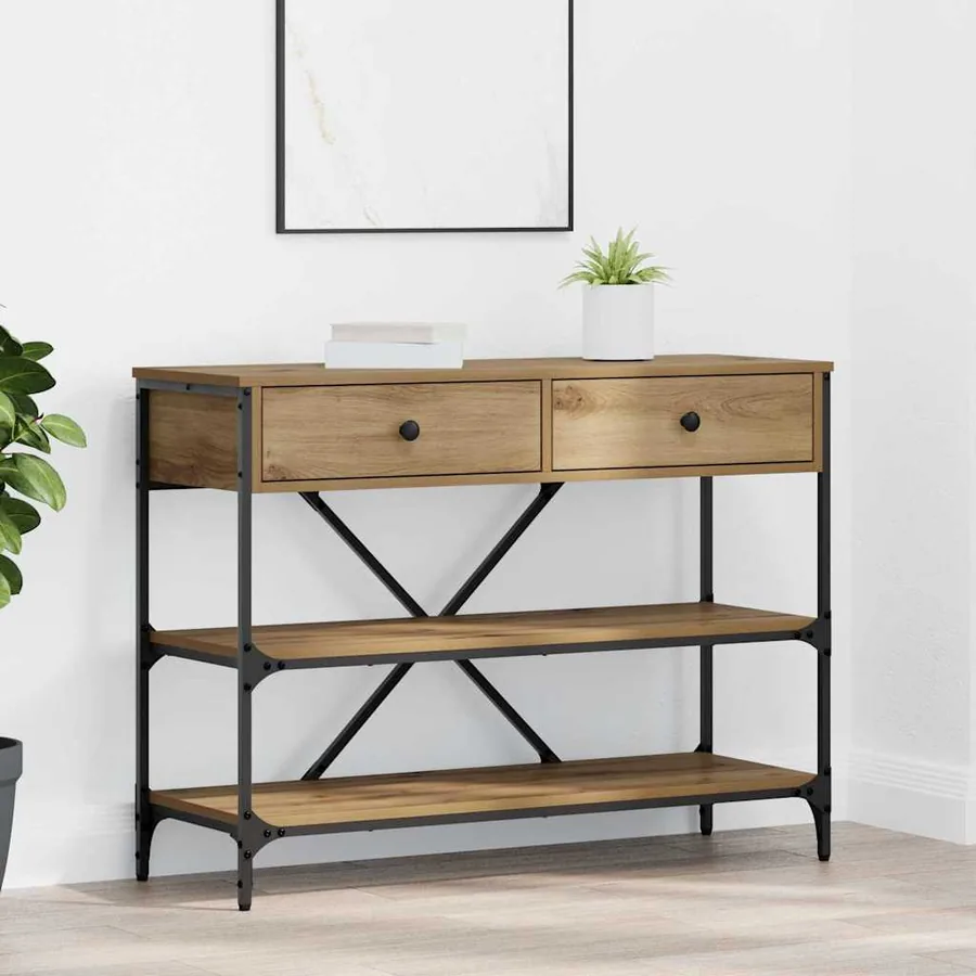 Table console Marron 100 x 34,5 x 75 cm bois