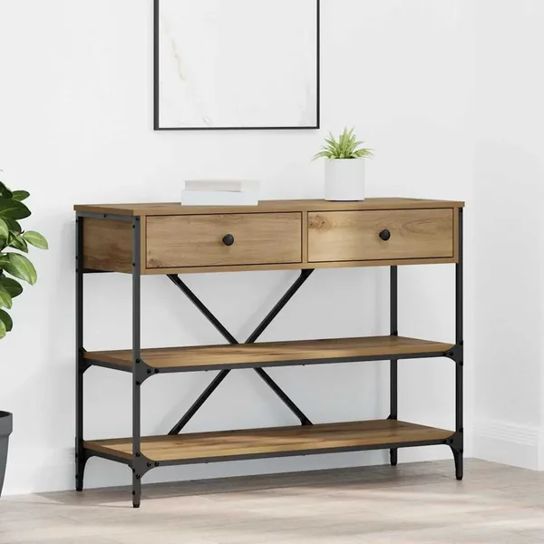 Table console Marron 100 x 34,5 x 75 cm bois