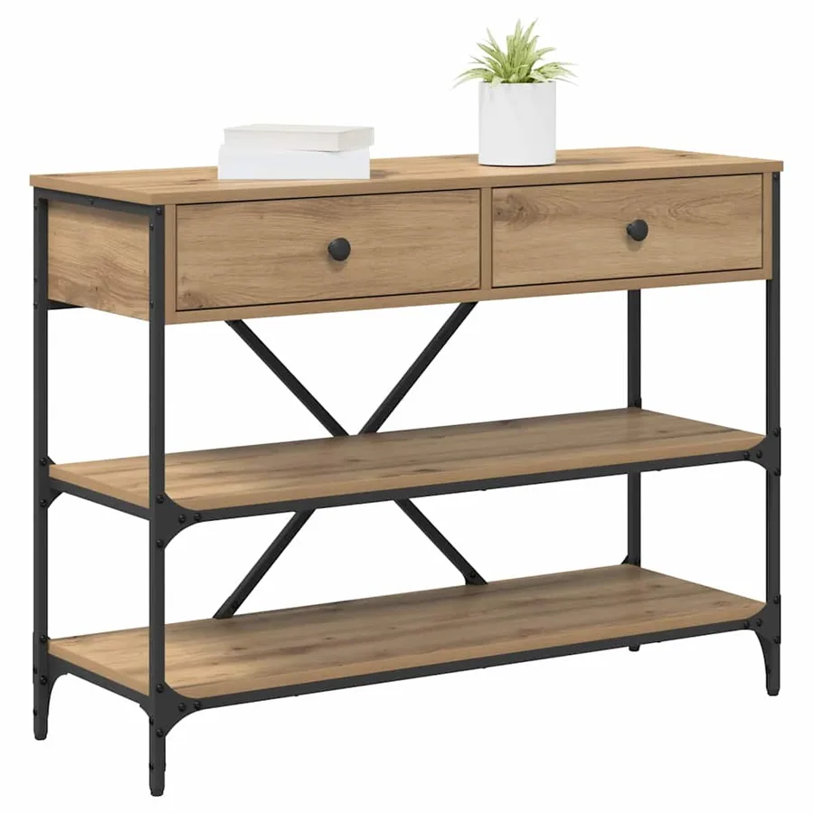 Table console Marron 100 x 34,5 x 75 cm bois - 3