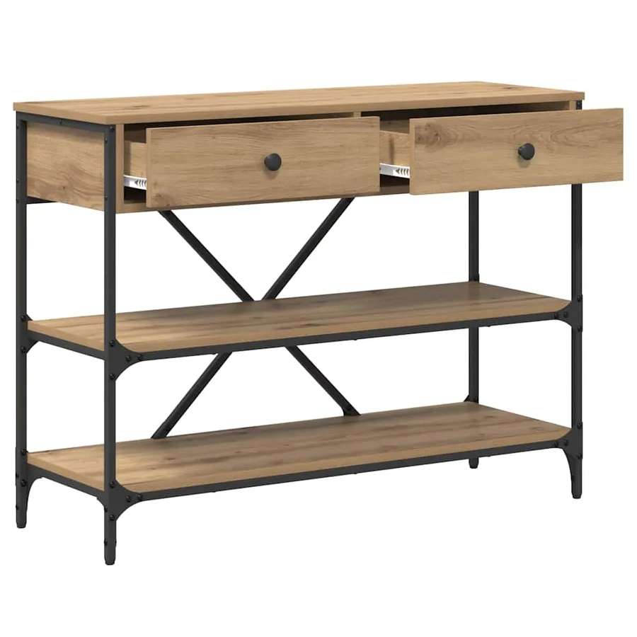 Table console Marron 100 x 34,5 x 75 cm bois - 5