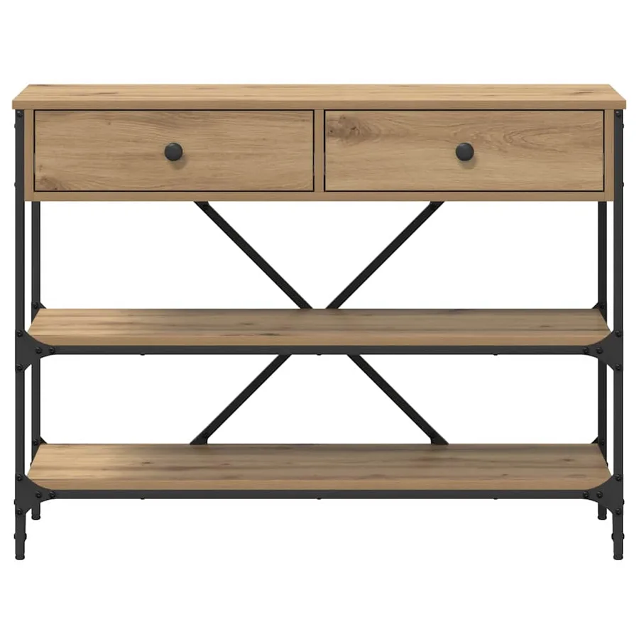 Table console Marron 100 x 34,5 x 75 cm bois - 6