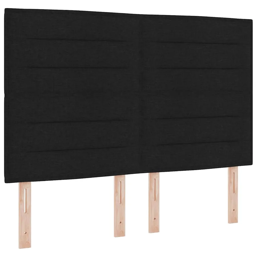 Tête de lit Noir 144 cm tissu - 2