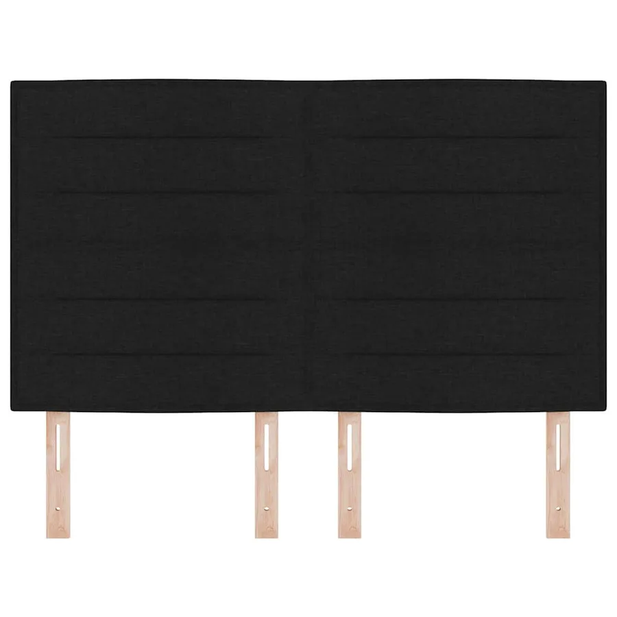 Tête de lit Noir 144 cm tissu - 4