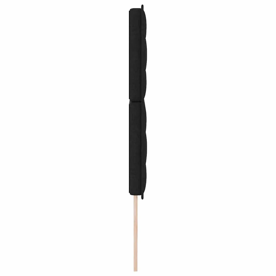 Tête de lit Noir 144 cm tissu - 5