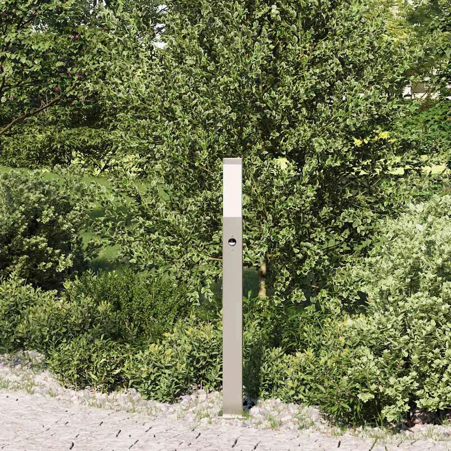 Borne lumineuse avec détecteur 80 cm en acier inoxydable IP44 - 3