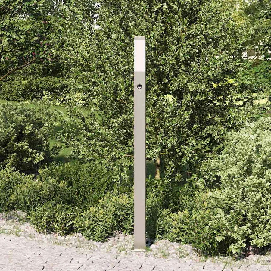 Borne lumineuse avec détecteur 110 cm en acier inoxydable IP44 - 3