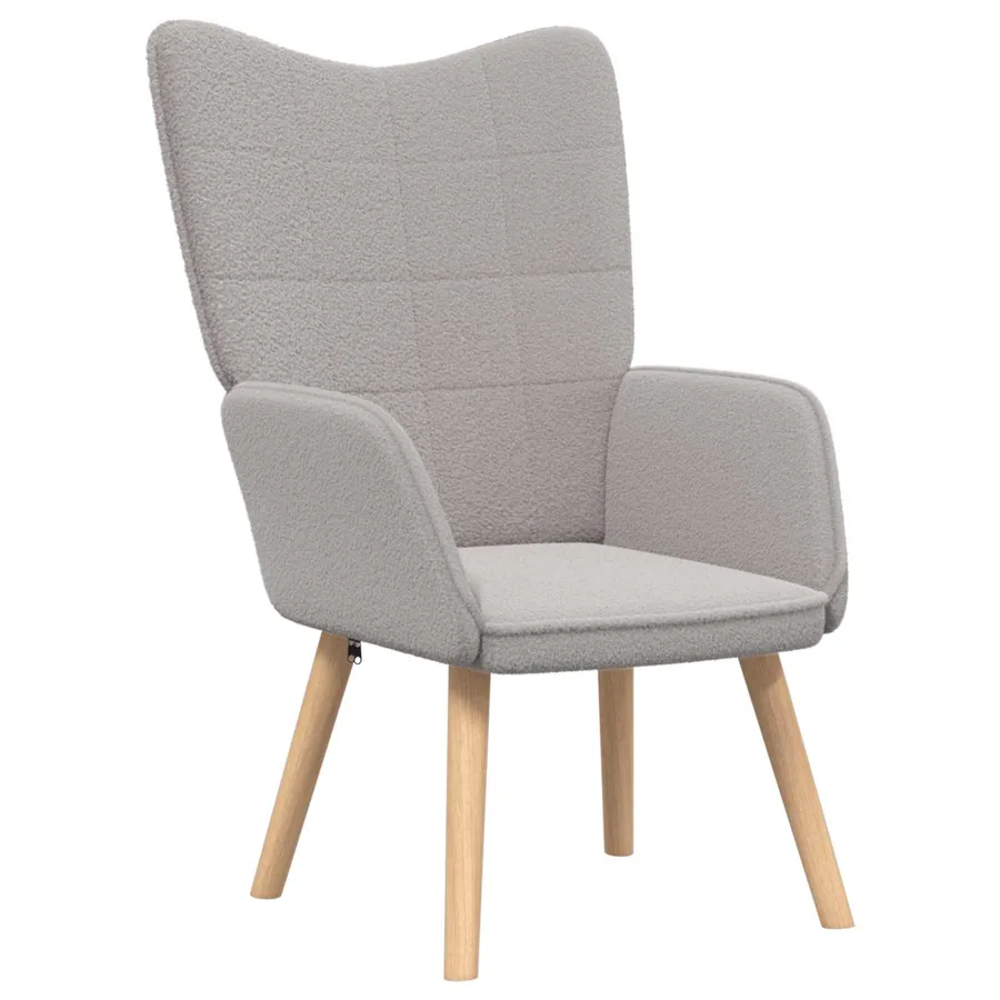 fauteuil Gris clair 62 x 67 x 95,5 cm Tissu Sherpa - 2