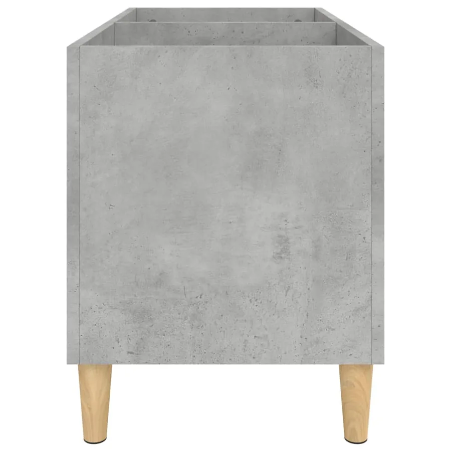 Armoire à disques gris béton 74,5x38x48 cm bois d'ingénierie - 6