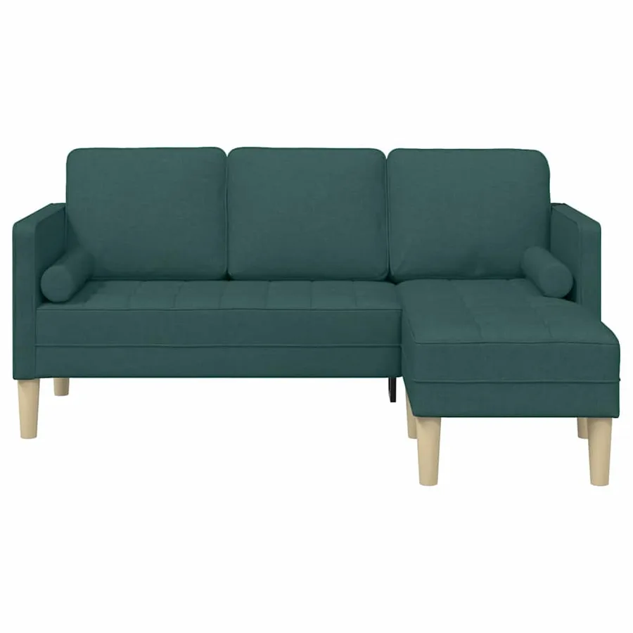 Ensemble de Canapés avec coussin Vert foncé Polyester - 4