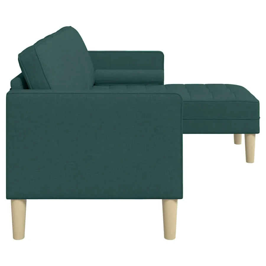 Ensemble de Canapés avec coussin Vert foncé Polyester - 5