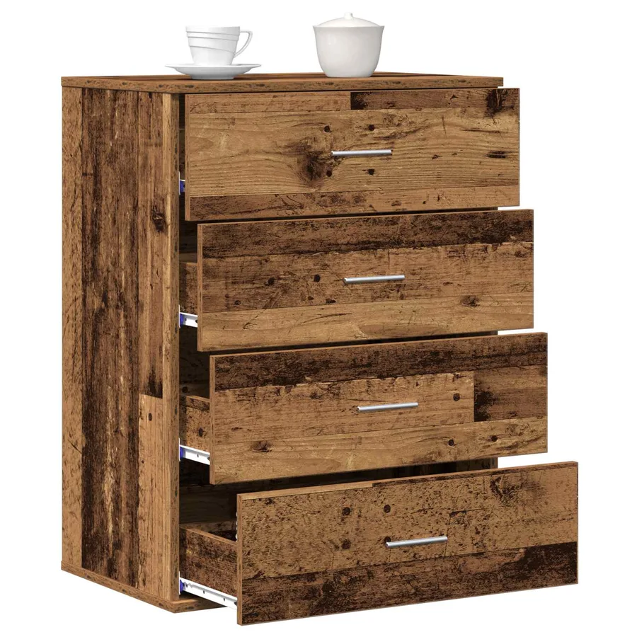 Buffet Bois ancien 60 x 39 x 80 cm Bois d'ingénierie - 3