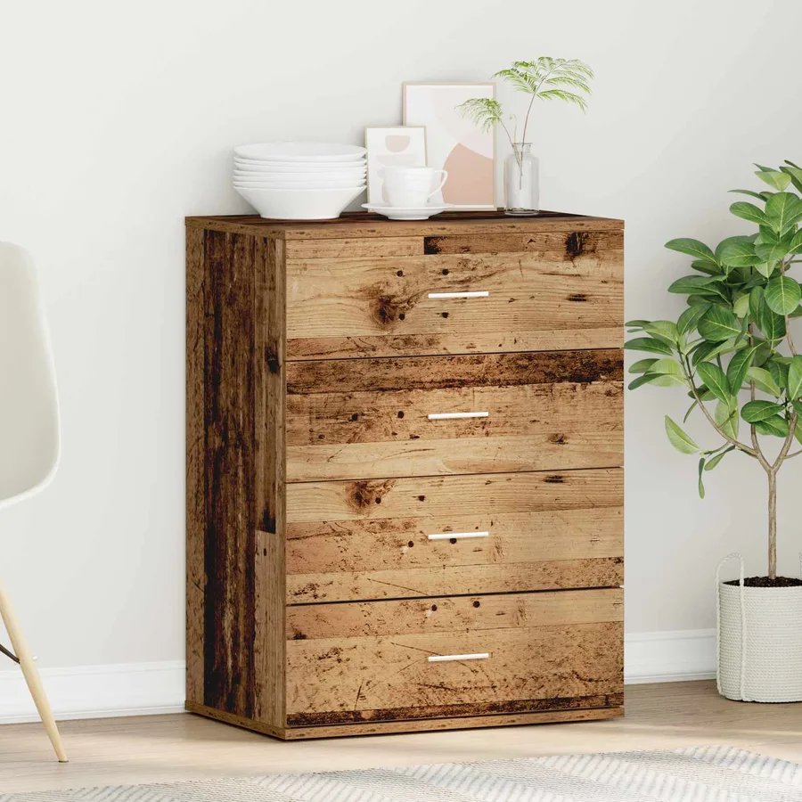 Buffet Bois ancien 60 x 39 x 80 cm Bois d'ingénierie - 4
