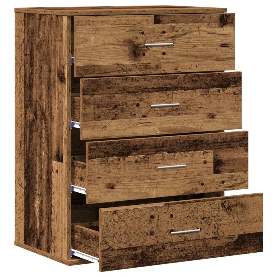 Buffet Bois ancien 60 x 39 x 80 cm Bois d'ingénierie - 5