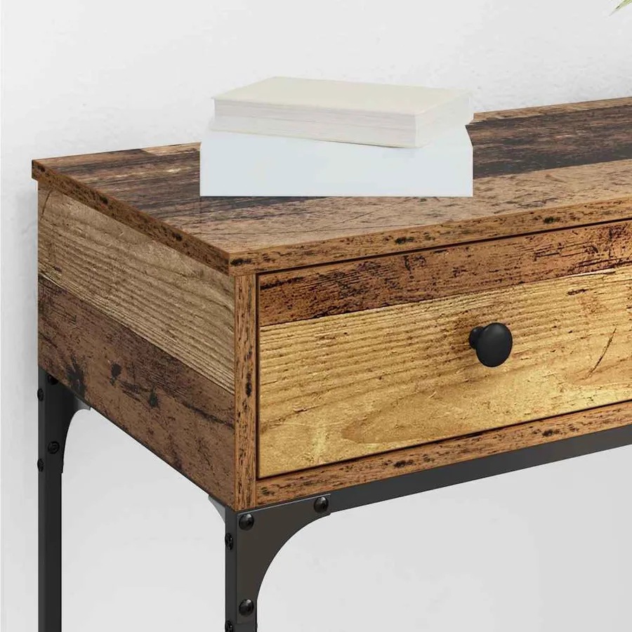 Table console Bois ancien 75 x 34,5 x 75 cm Bois d'ingénierie - 4