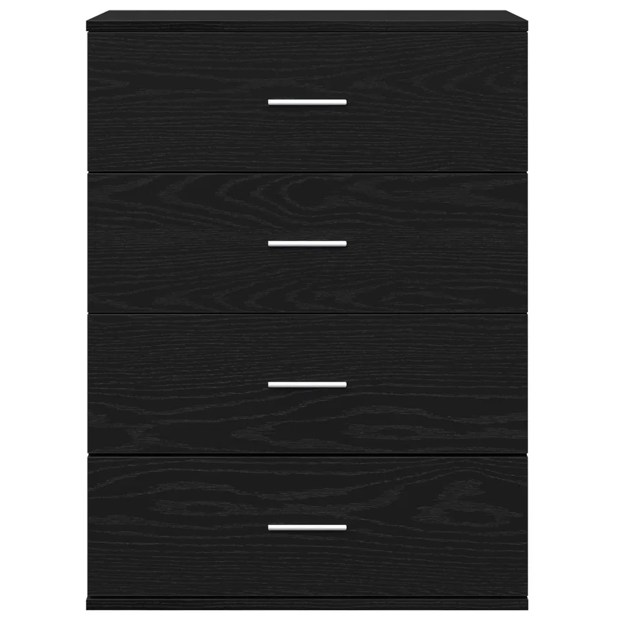 Buffet avec tiroir Chêne noir 60 x 39 x 80 cm Bois d'ingénierie - 6