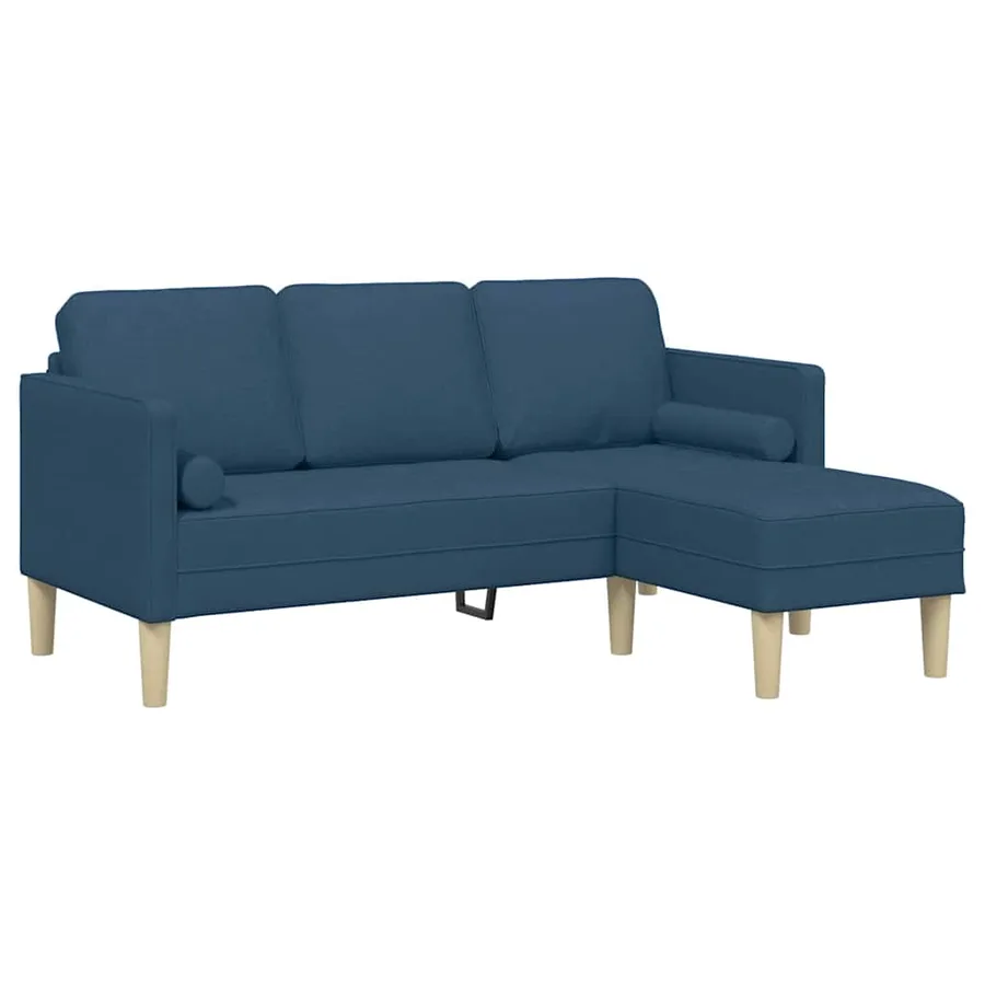 Ensemble de Canapés avec coussin Bleu Polyester - 2