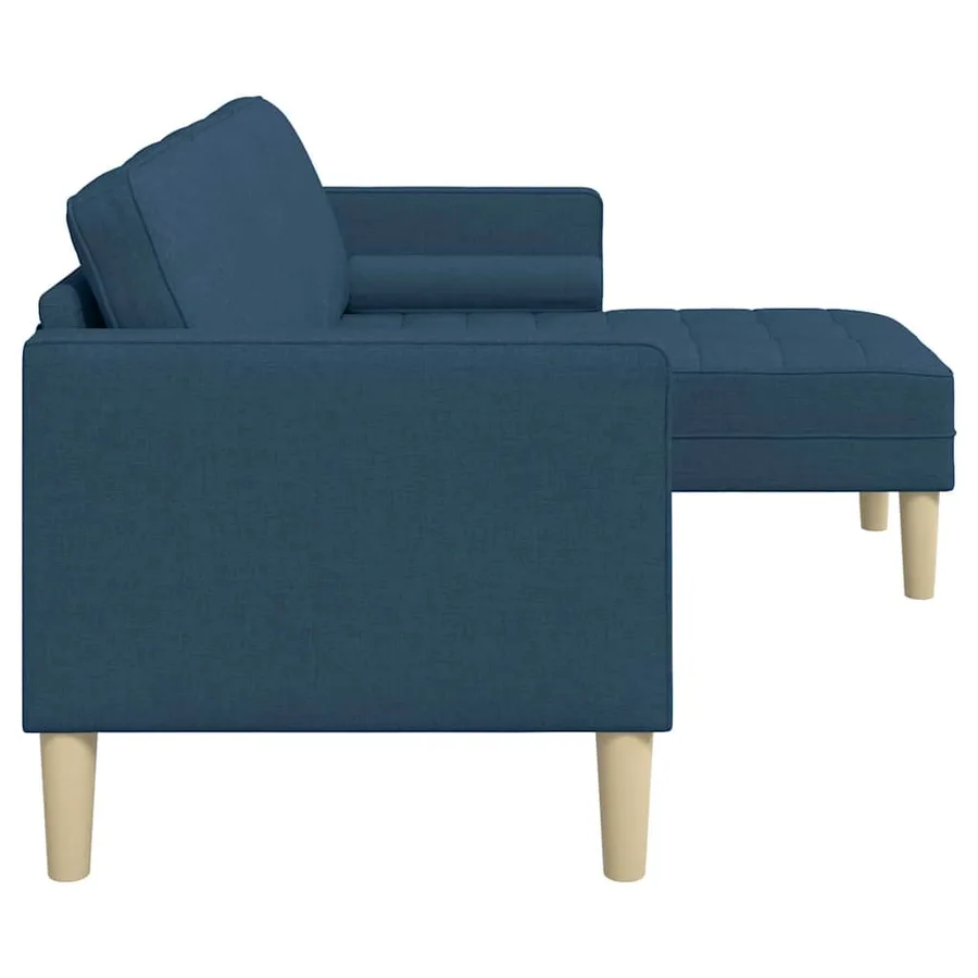 Ensemble de Canapés avec coussin Bleu Polyester - 5
