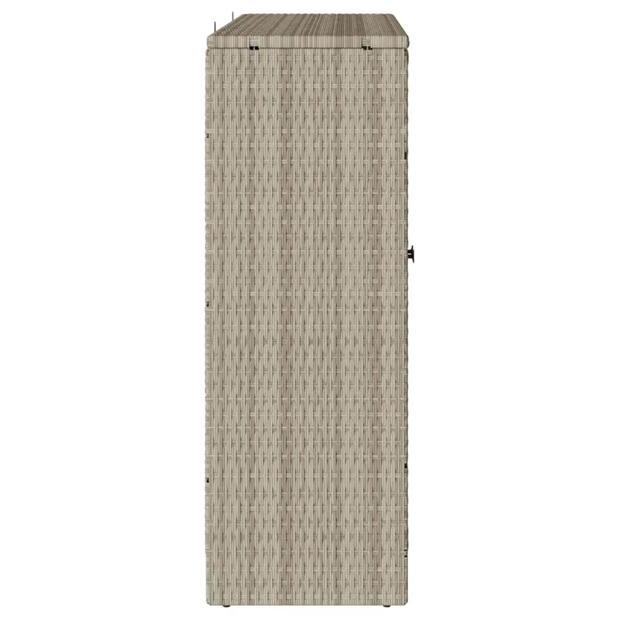Armoire de rangement Gris clair 100 x 36 x 102 cm Rotin - 6