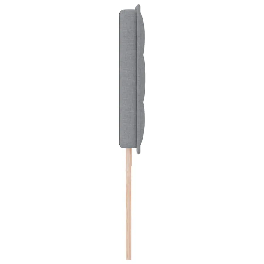 Tête de lit LED avec bandes LED Gris clair 200 cm tissu - 6